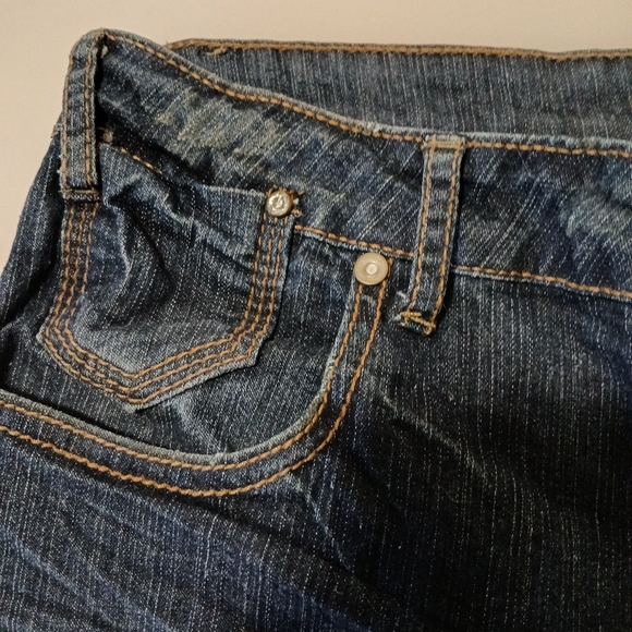 Loop 18 Size 11 Stretch Super Fancy Pockets Gold Stitching Design Factory Fading - Picture 2 of 11